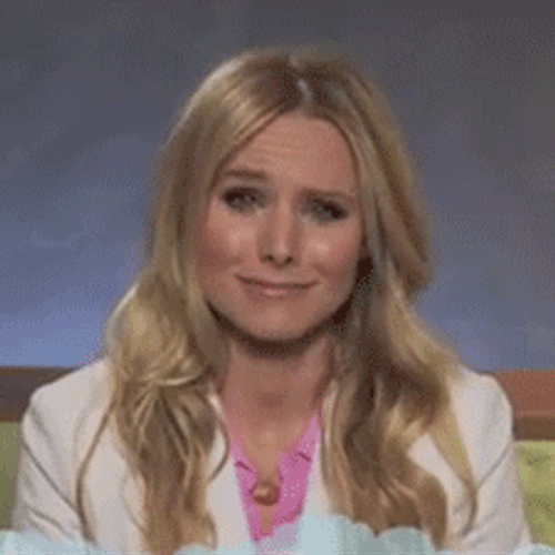 Kristen Bell Happy Tears GIF
