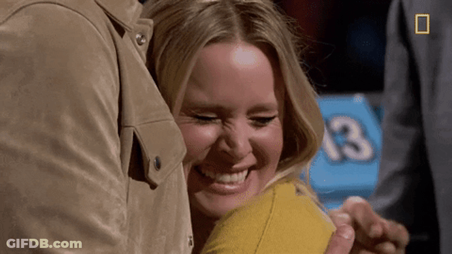 Kristen Bell Laugh Cry GIF