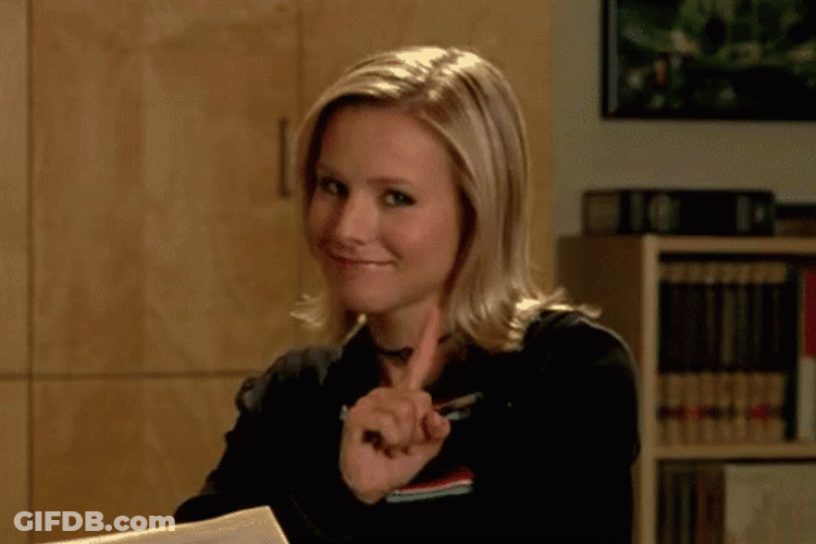 Kristen Bell No Finger Motion GIF