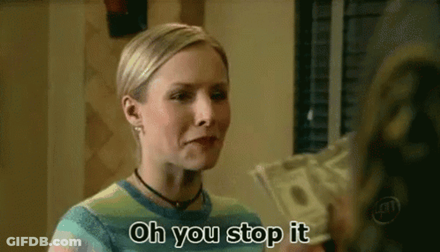 Kristen Bell Oh Stop It GIF