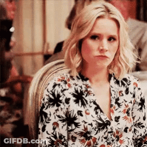 Kristen Bell Wearing Floral Clothes GIF