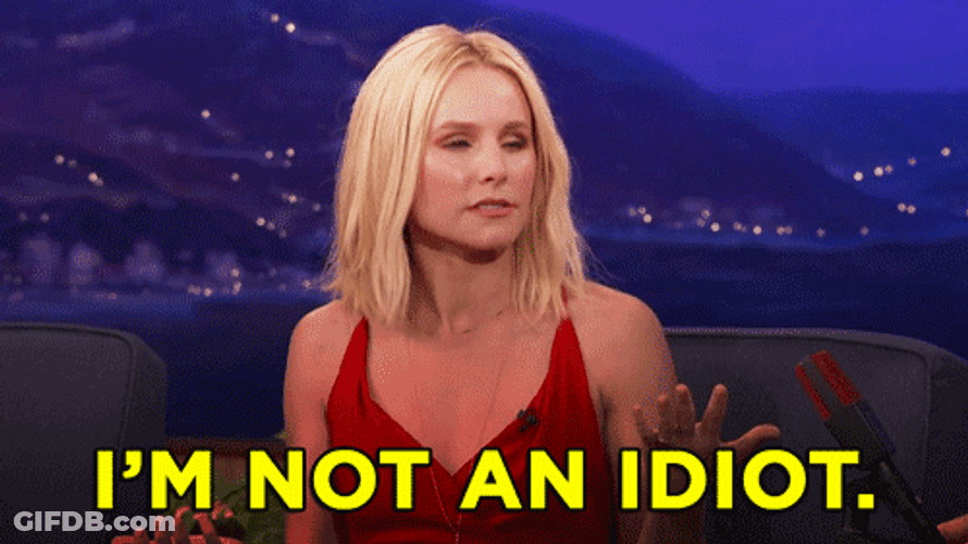 Kristen Bell What An Idiot Interview GIF