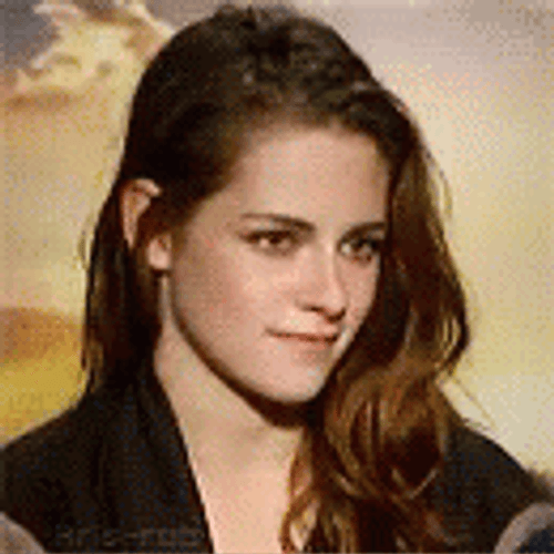 Kristen Stewart Raising Eyebrows GIF