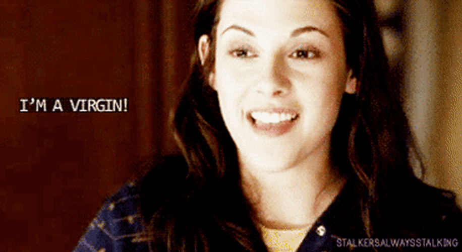 Kristen Stewart Virgin Thumbs Up Meme GIF