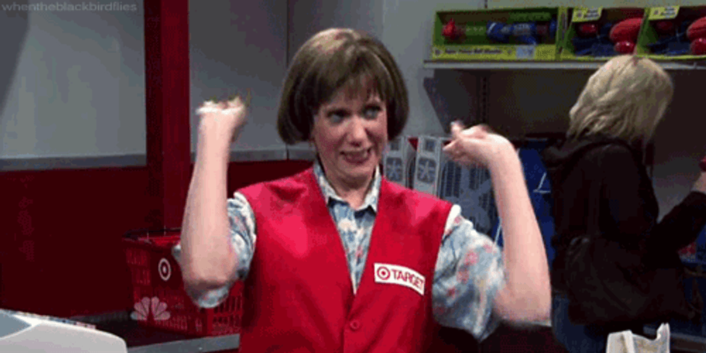 Kristen Wiig Celebrating Congrats In SNL GIF