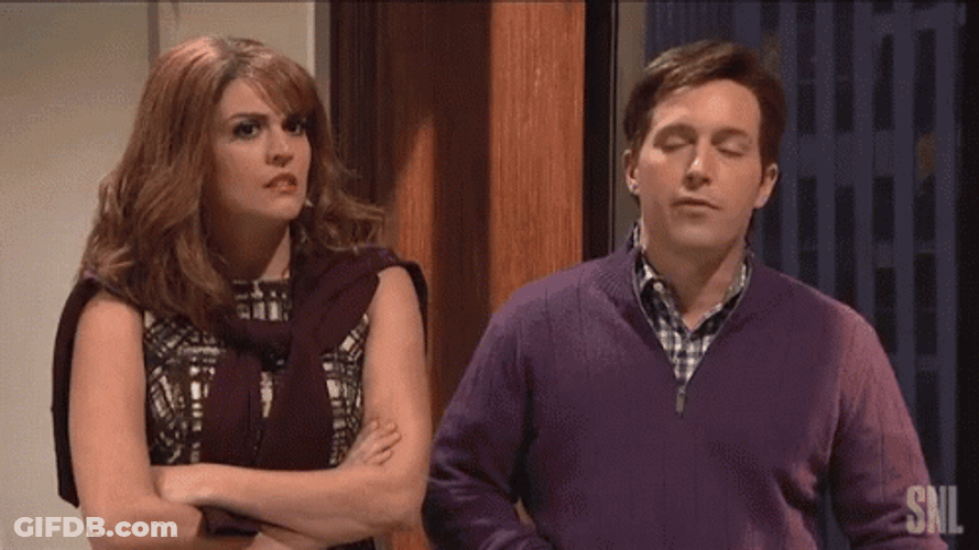 Kristen Wiig Shocked Sweater Weather Snl GIF