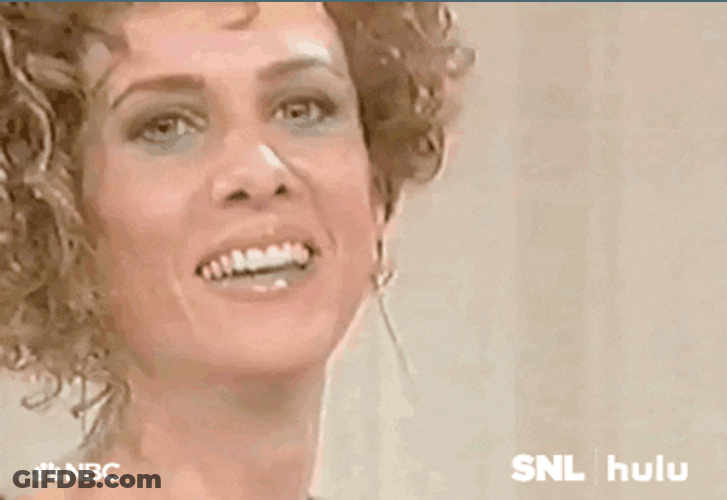 Kristen Wiig Wiping Sweat On Forehead GIF