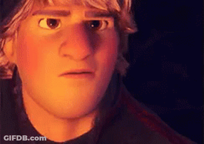 Kristoff Squinting Frozen Movie GIF