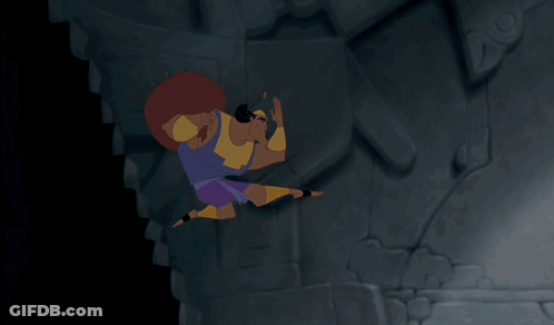 Kronk Cartoon With Man And Woman GIF