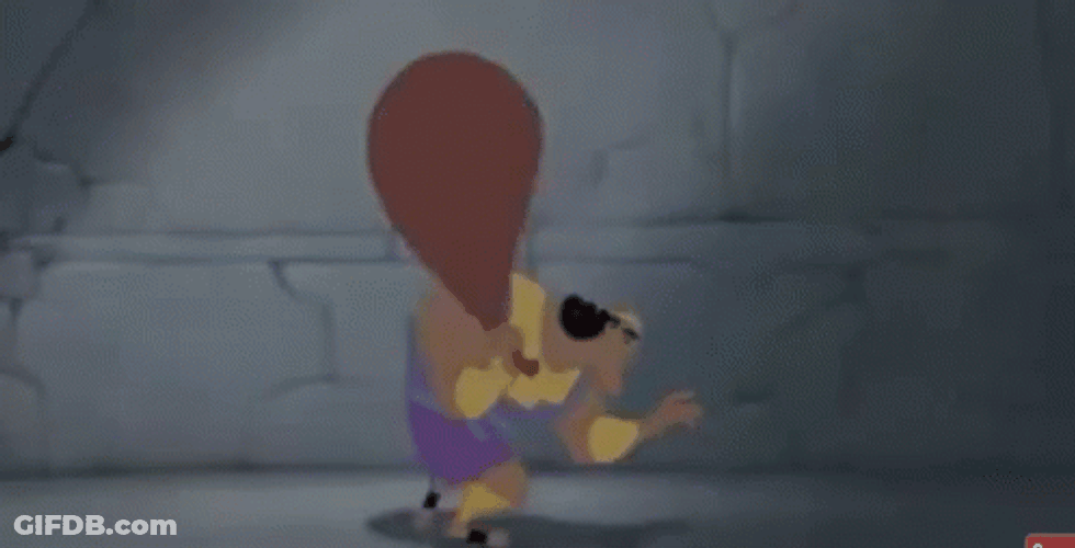 Kronk Hiding From Thieves GIF