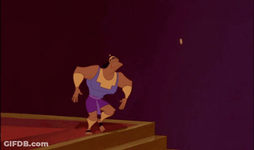Kronk Jumping Falling GIF
