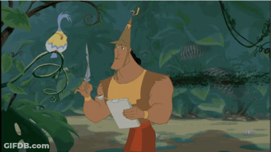 Kronk Writing Letter GIF