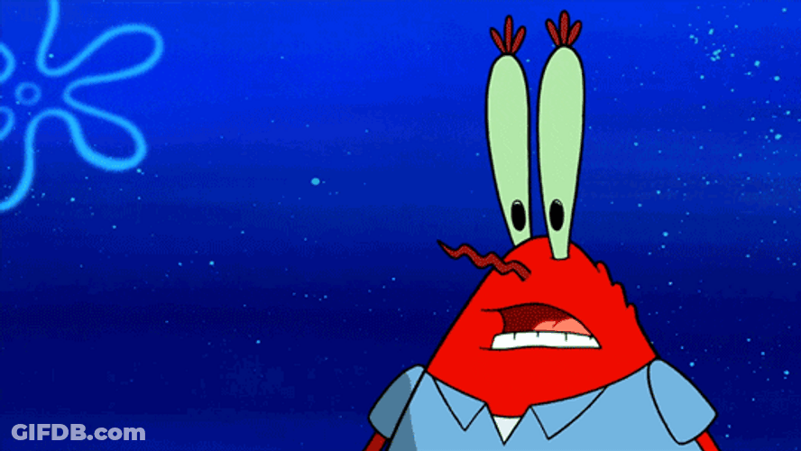 Krusty Krab Heart Eyes GIF