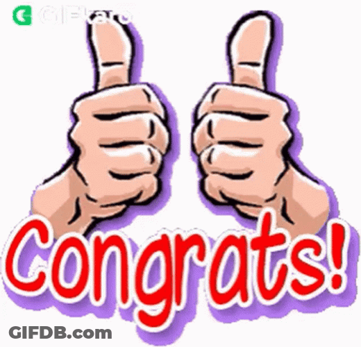Kudos Congratulation Thumbs Up GIF