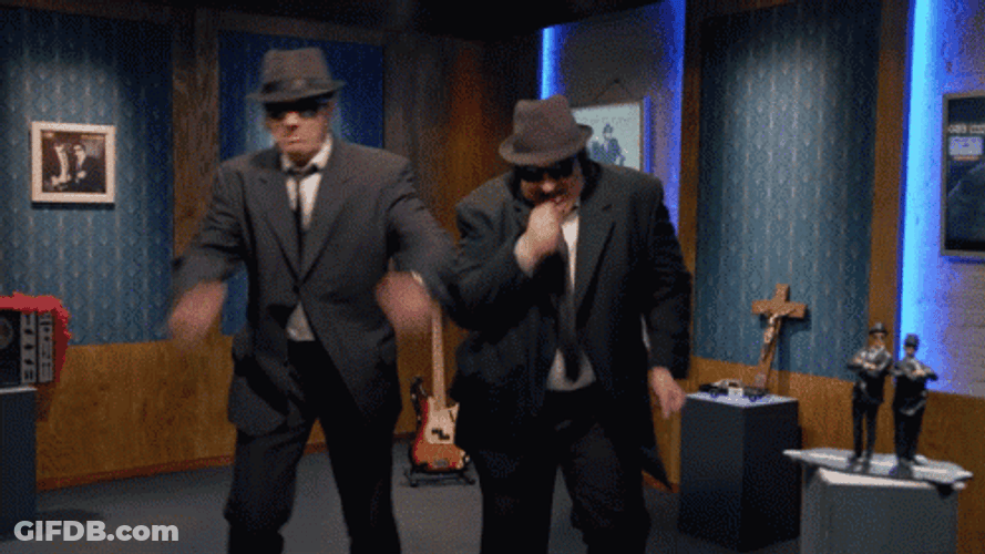 Kulfaz Blues Brothers Running In Place GIF