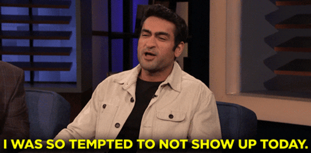 Kumail Ali Nanjiani Tempting Not To Show Up GIF