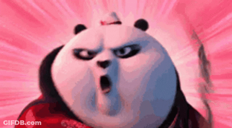Kung Fu Panda Fat Face GIF