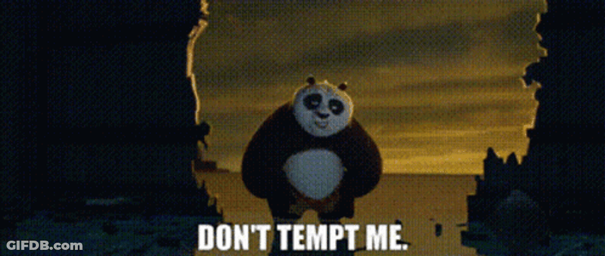 Kung Fu Panda Fighting Temptation GIF