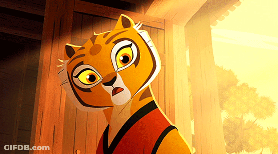 Kung Fu Panda Happy Tigress Animation GIF