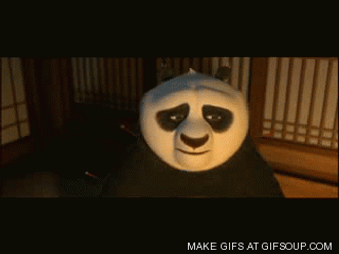 Kung Fu Panda Po Changing Reaction GIF