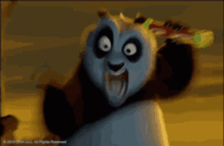 Kung Fu Panda Po Laughing GIF