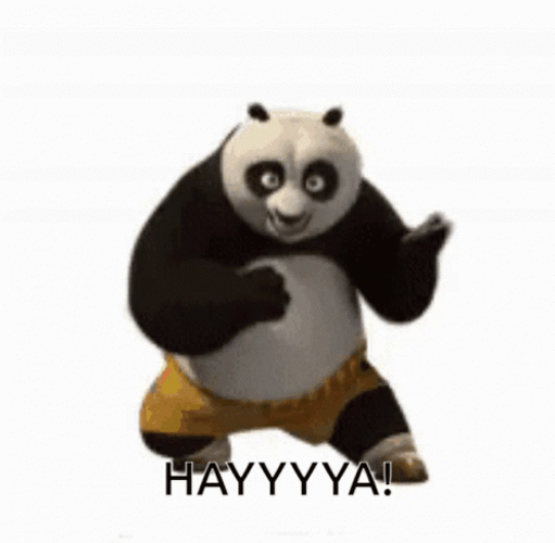 Kung Fu Panda Po Signature Moves GIF