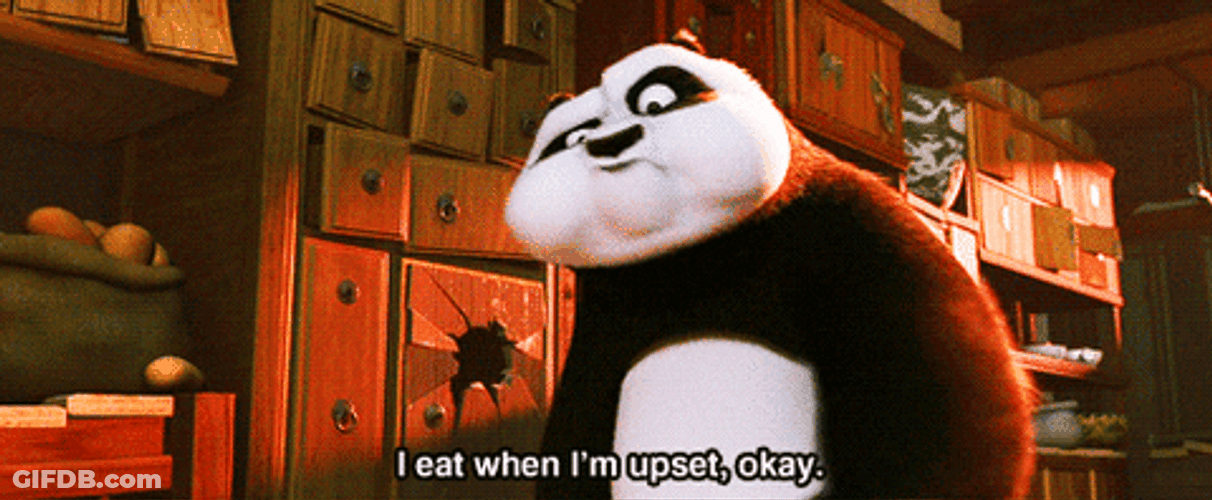 Kung Fu Panda Po Upset Eating GIF