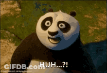 Kung Fu Panda Smiling Says Huh GIF