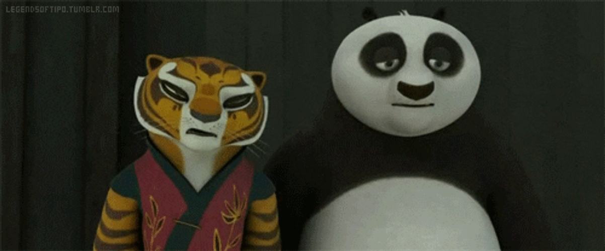 Kung Fu Panda Tigress Falling Asleep GIF