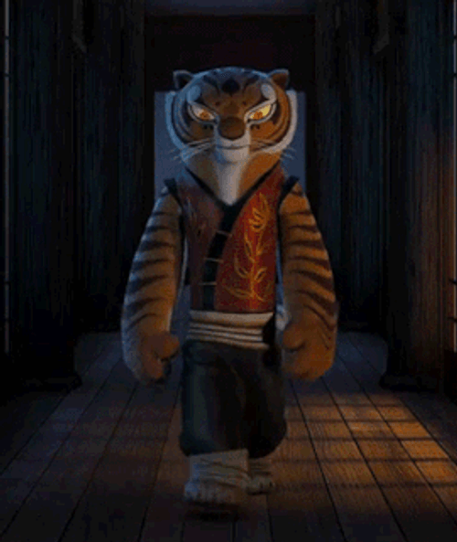 Kung Fu Panda Tigress Walking GIF