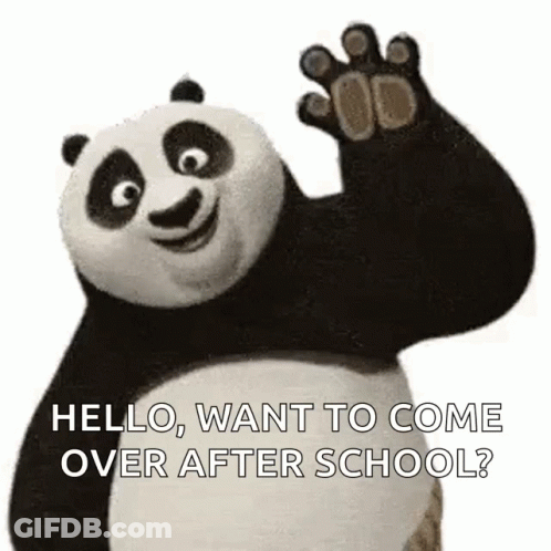 Kung Fu Panda Waving GIF