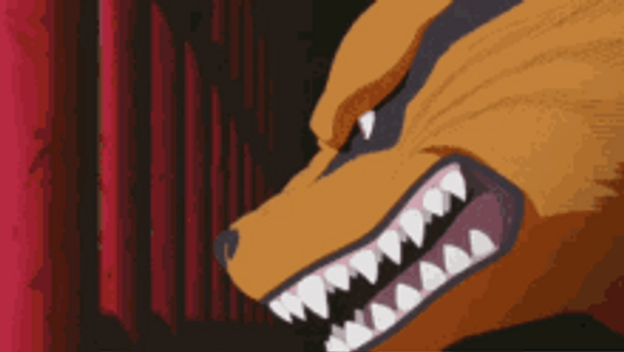 Kurama Naruto Angry Growl GIF