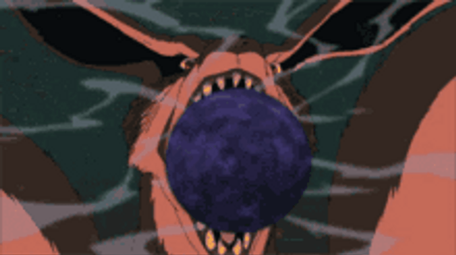 Kurama Naruto Releasing Sphere GIF