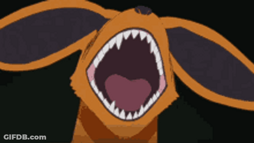 Kurama Nine Tailed Beast Laughing GIF