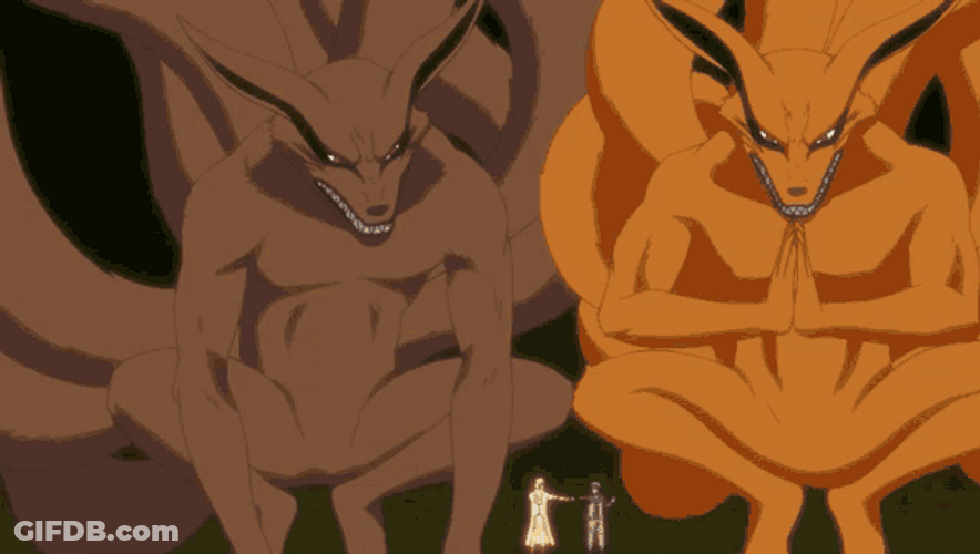 Kurama Talking Naruto Shipudden GIF