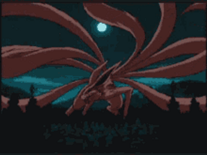 Kurama Under The Moonlight GIF