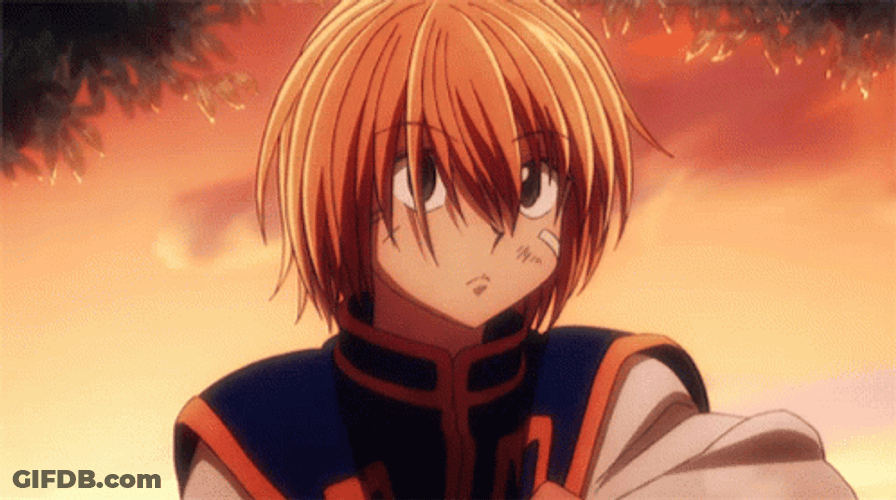 Kurapika Cute Hair Strand GIF