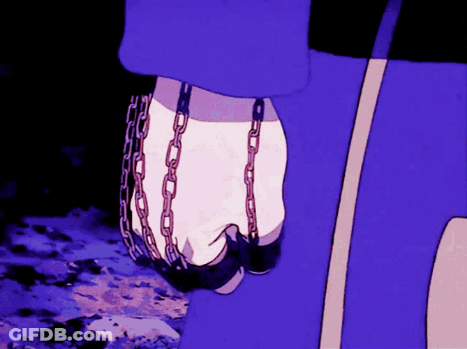 Kurapika Kissing Chains GIF