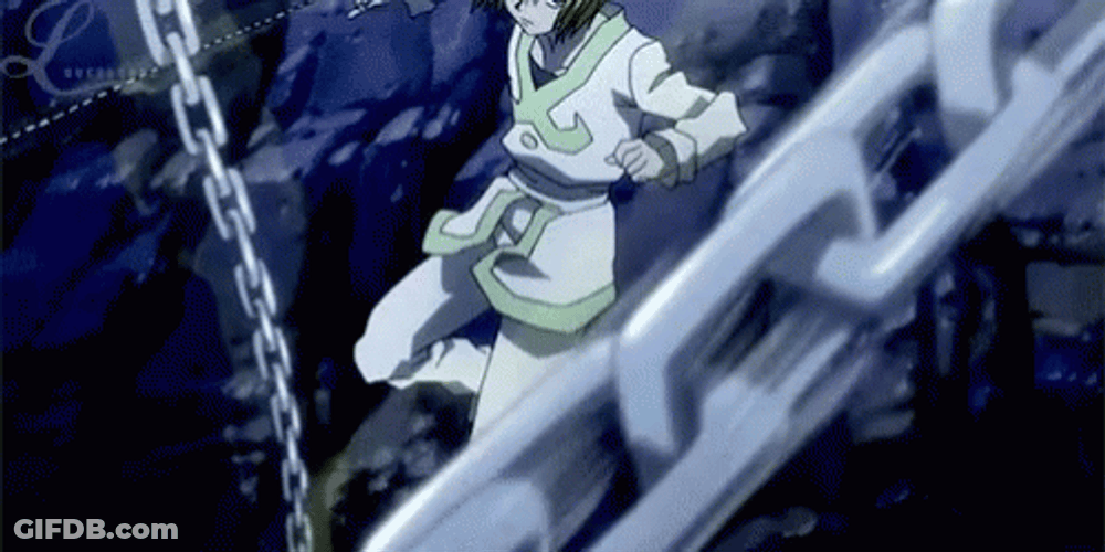 Kurapika Nen Imbued Chains GIF