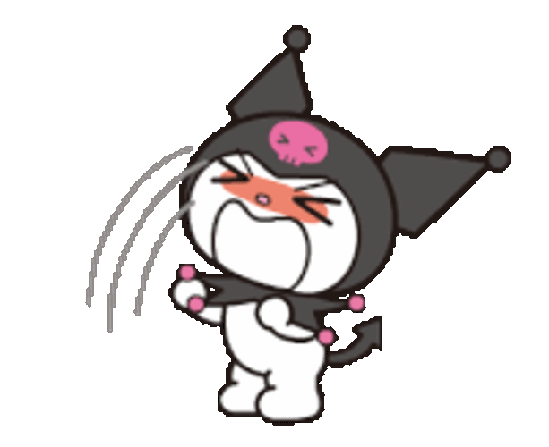 Kuromi Angry Sticker GIF