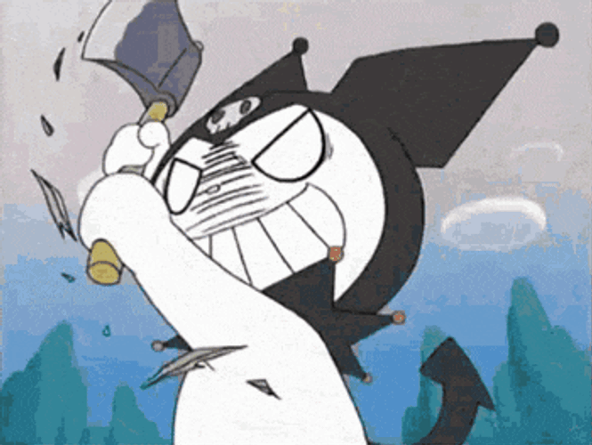 Kuromi Axe GIF