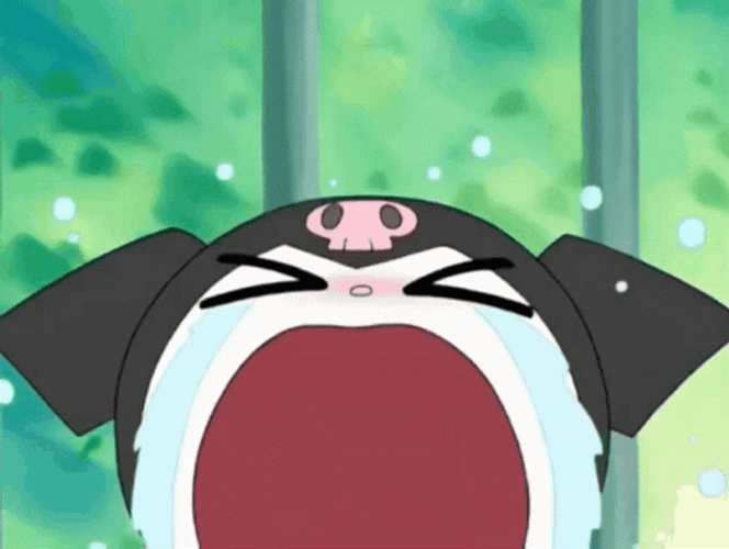 Kuromi Bawling GIF
