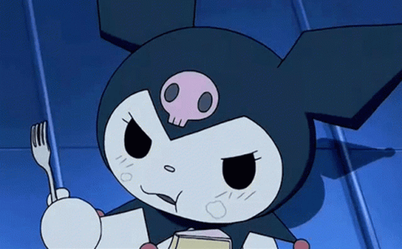 Kuromi Eating GIF