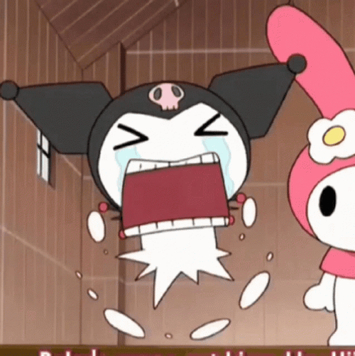 Kuromi Frustrated Reaction GIF