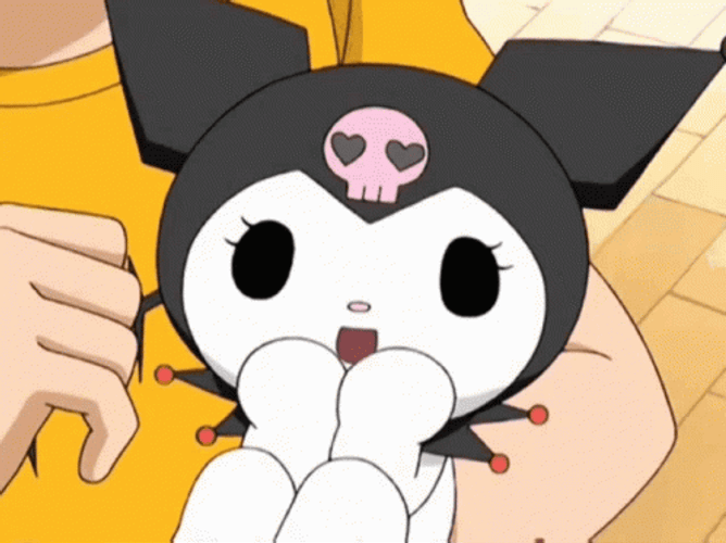 Kuromi Getting Shy GIF