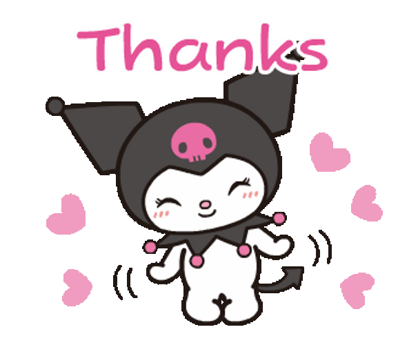 Kuromi Giving Thanks GIF