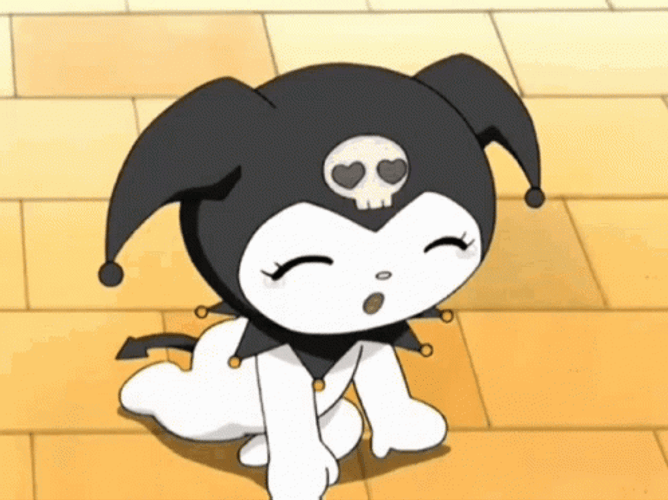 Kuromi On The Floor GIF