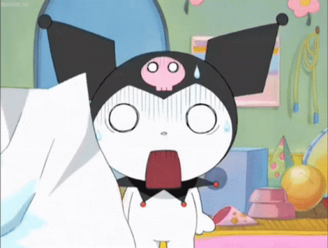 Kuromi Ripped Diary GIF