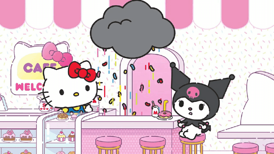 Kuromi With Hello Kitty GIF