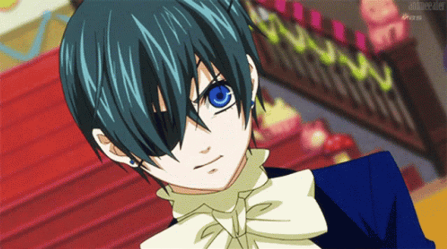Kuroshitsuji Angry Blue Eyes Ciel Phantomhive GIF